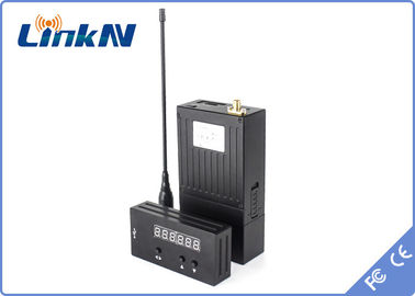 Szpiegowski nadajnik wideo HD 1 km NLOS COFDM Niskie opóźnienie H.264 Wysokie bezpieczeństwo Szyfrowanie AES256 200-2700 MHz